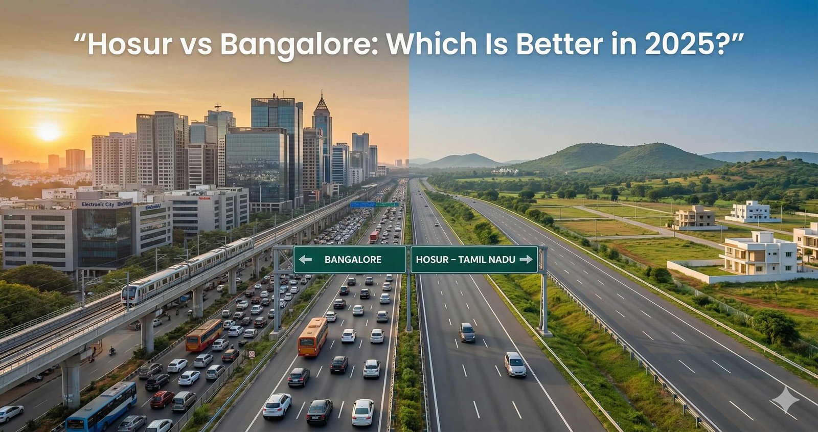 Hosur vs Bangalore Property Comparison